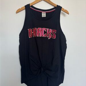 PINK Victoria's Secret Black Arizona Diamondbacks Tank Top Large